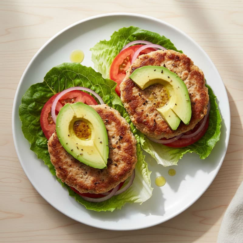 Lean Turkey Burgers with Avocado