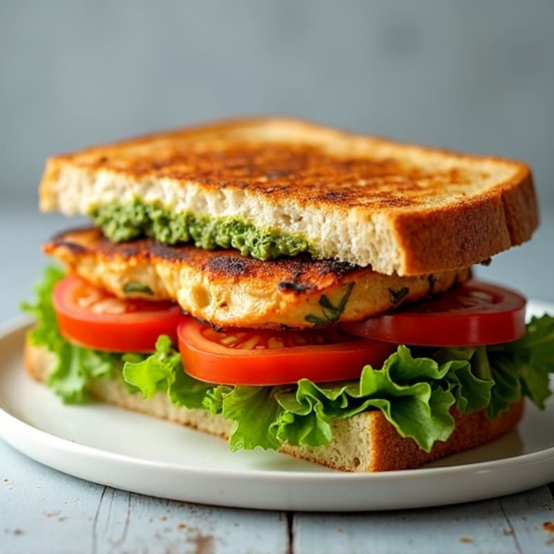 Grilled Chicken Pesto Sandwich