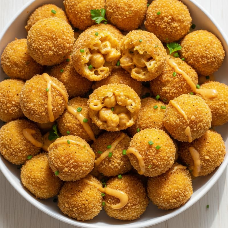 Crispy High-Protein Mac & Cheese Balls