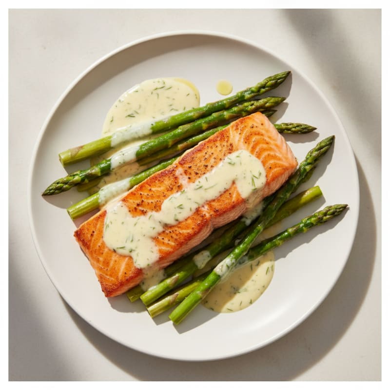 Pan-Seared Salmon with Lemon-Dill Sauce