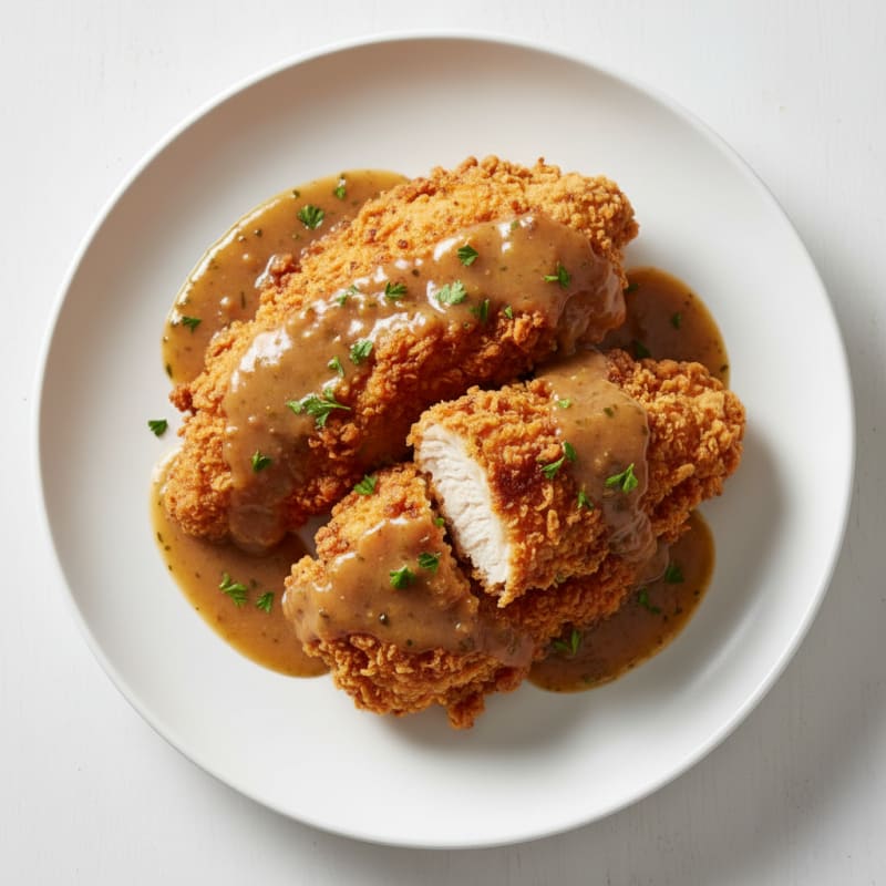 Classic Buttermilk Fried Chicken with Gravy
