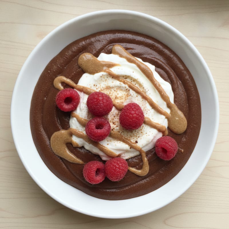 Silky Chocolate Protein Mousse with Greek Yogurt