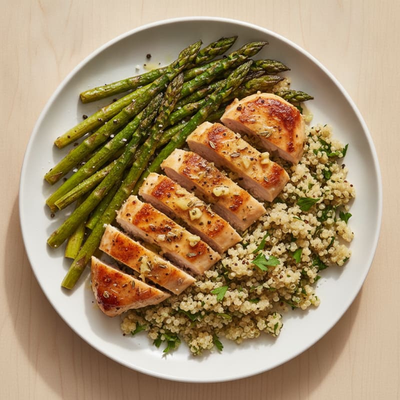 Lemon Herb Chicken with Roasted Asparagus