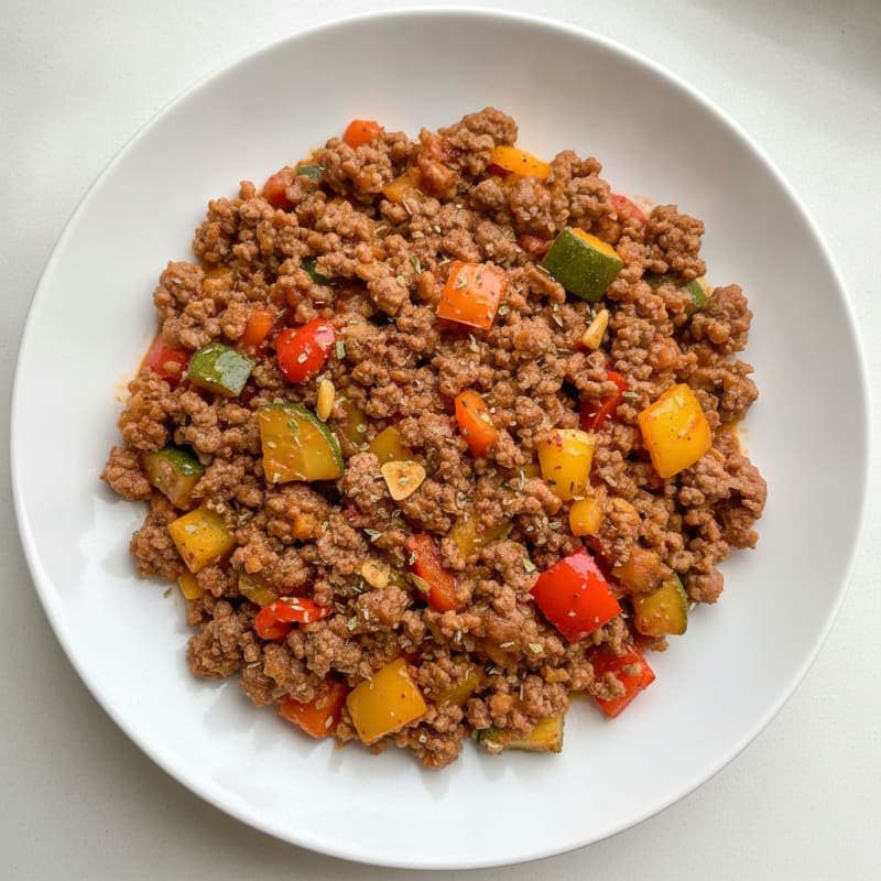 Hearty Ground Beef and Vegetable Skillet
