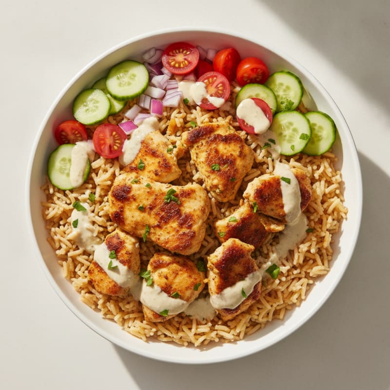 Chicken Shawarma Rice Bowl