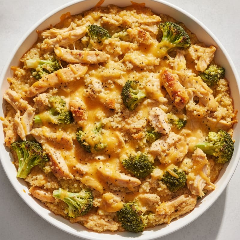 Chicken, Broccoli, and Quinoa Bake