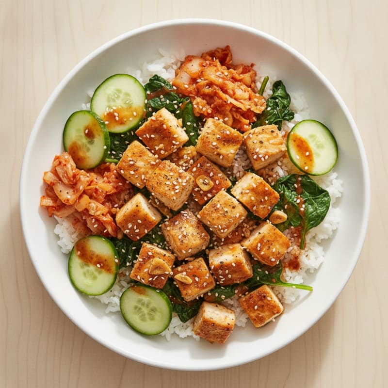 Kimchi Chicken Rice Bowl
