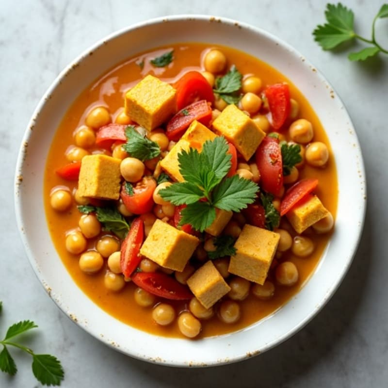 Aromatic Chickpea Curry with Fresh Herbs