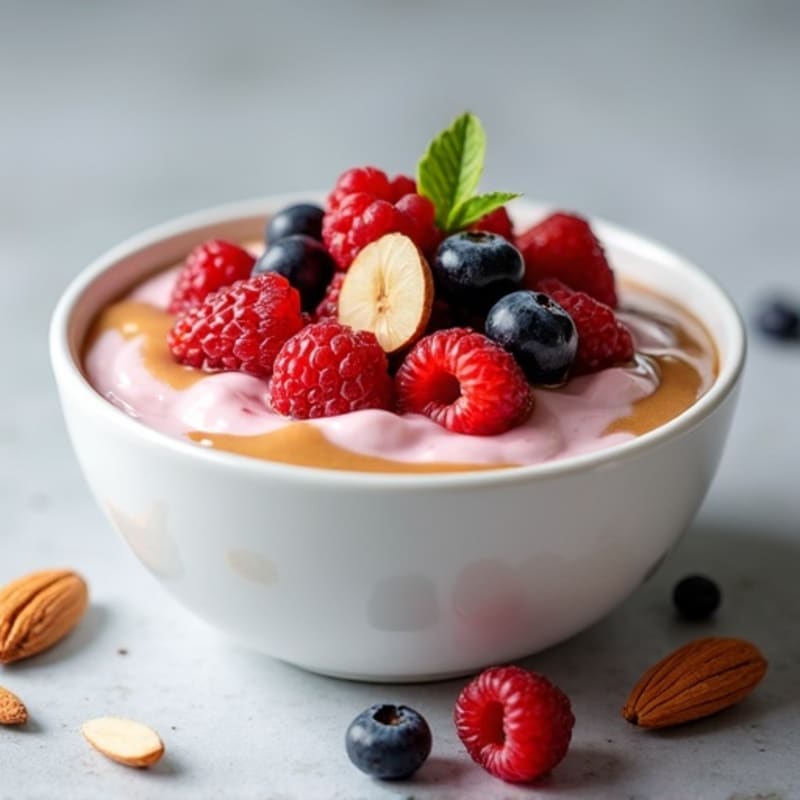 Silky Protein Greek Yogurt with Mixed Berries