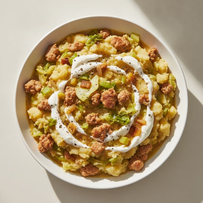Creamy Irish Colcannon with Leeks