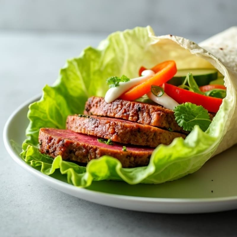 Spicy Seared Tuna Lettuce Wrap