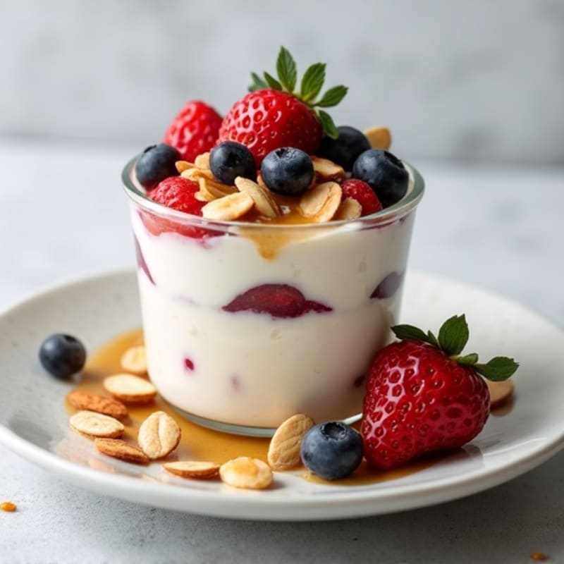 Creamy Greek Yogurt Protein Parfait with Mixed Berries