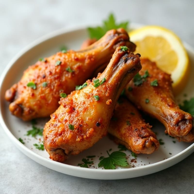 Crispy Baked Chicken Wings with Garlic Herb