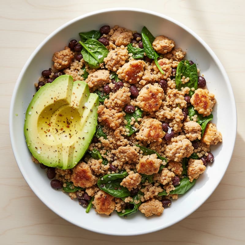 Lean Ground Turkey and Quinoa Bowl