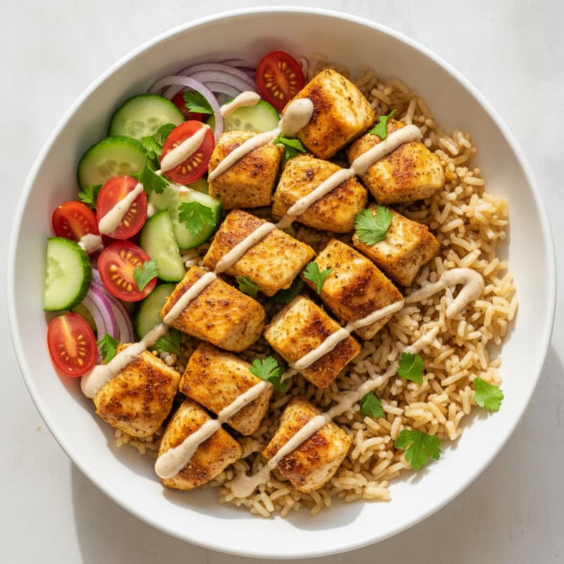 Chicken Shawarma Rice Bowl