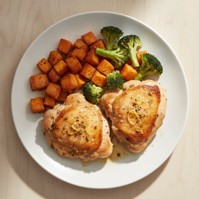 Lemon-Herb Roasted Chicken Thighs