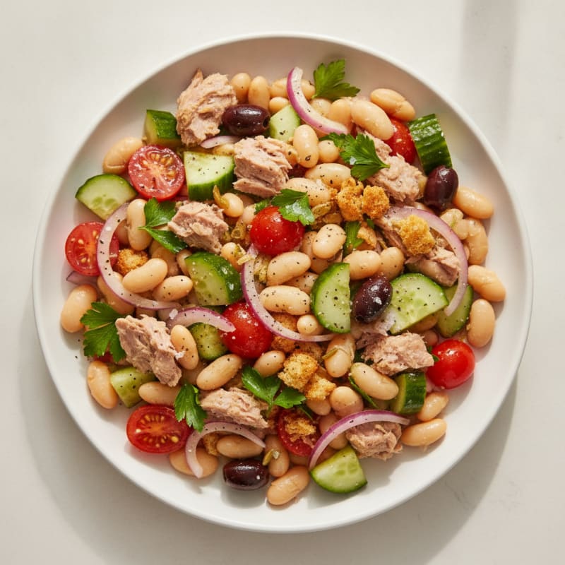 Mediterranean Tuna and White Bean Salad