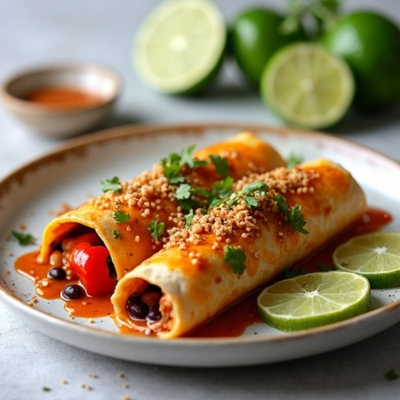 Healthy Chili-Lime Chicken Enchiladas