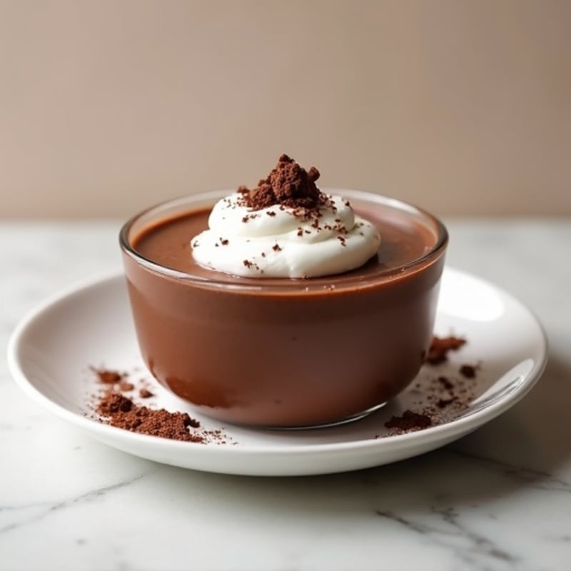 Silky Chocolate Protein Pudding with Greek Yogurt