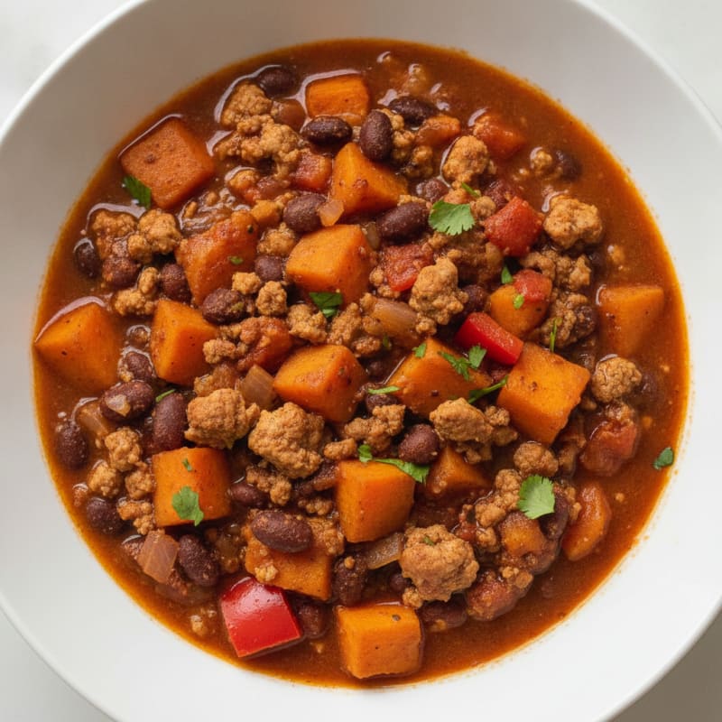 Sweet Potato and Black Bean Chili