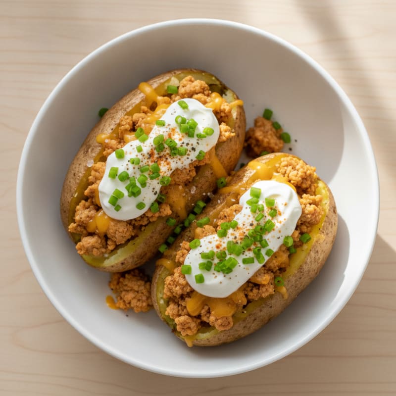 Loaded Baked Potatoes with Chives