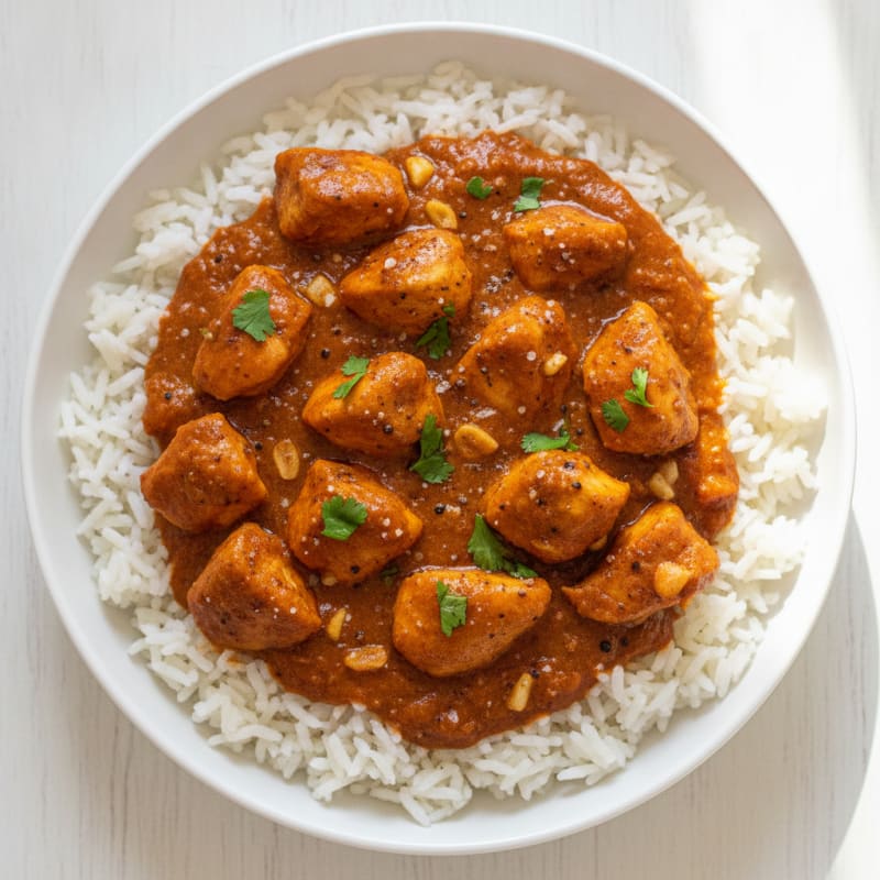 Spiced Butter Chicken with Basmati Rice
