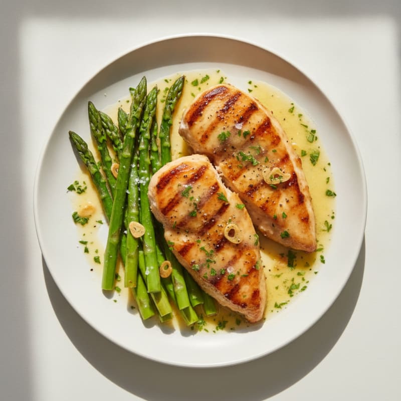 Pan-Seared Chicken with Herb Butter Sauce