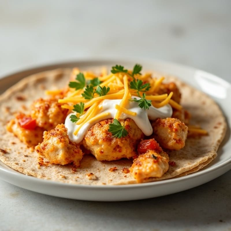 Creamy Chili-Spiced Chicken Tortilla Bake