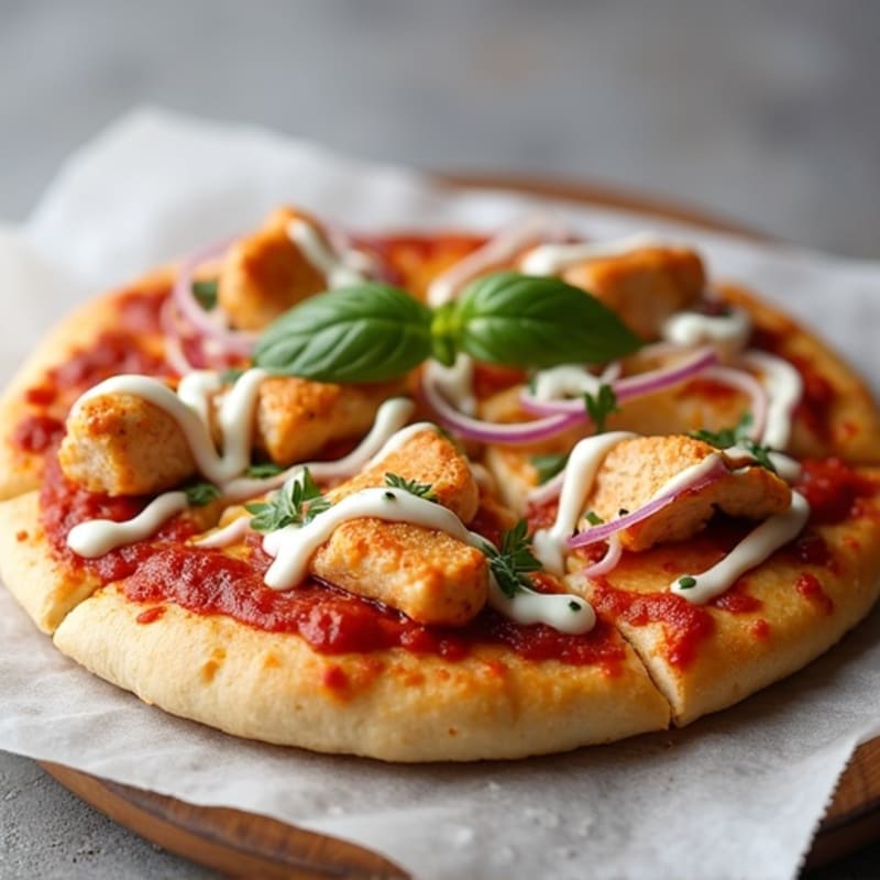 Chicken BBQ Ranch Thin Crust Pizza