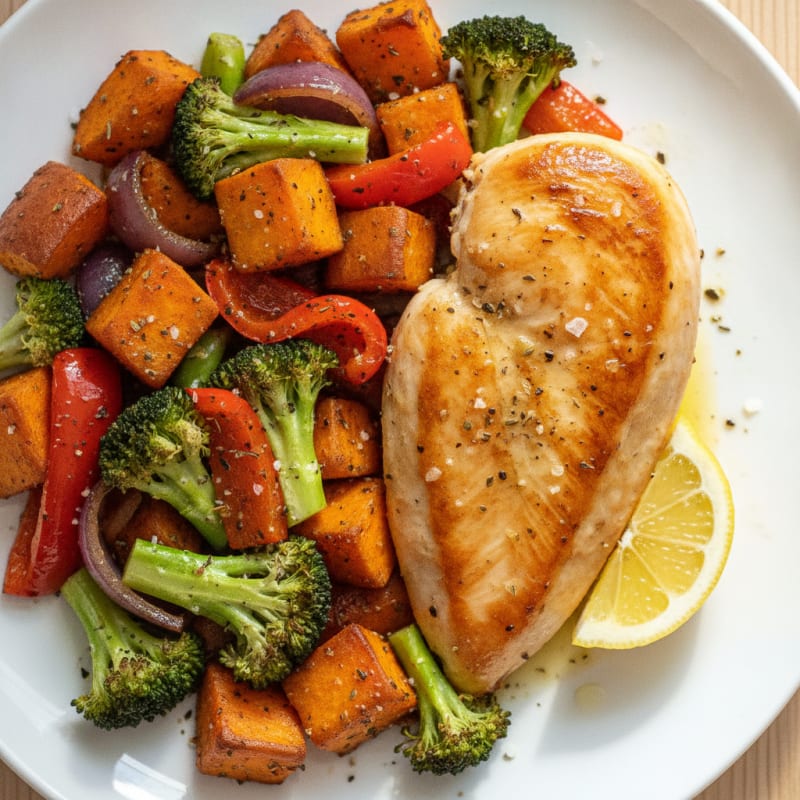 Chicken and Roasted Vegetable Medley
