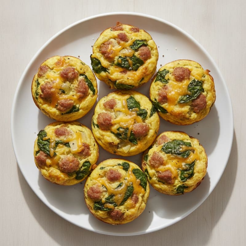 Sausage and Cheddar Breakfast Muffins