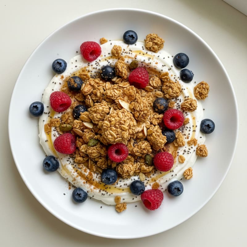 Berry Yogurt Parfait with Granola