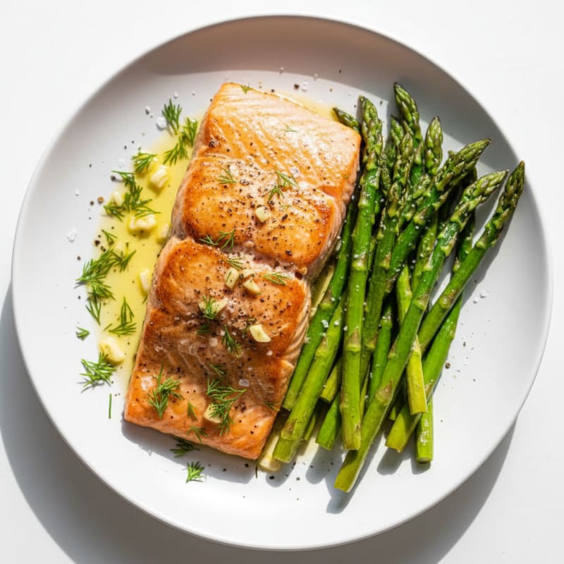 Lemon-Herb Roasted Salmon with Asparagus