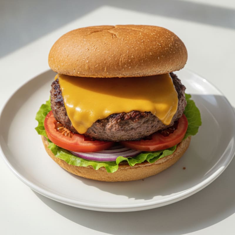 Classic Beef Burger with Cheddar