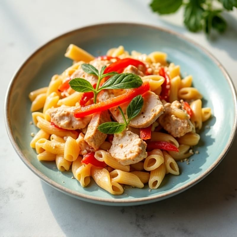 Creamy Cajun Chicken Pasta with Bell Peppers