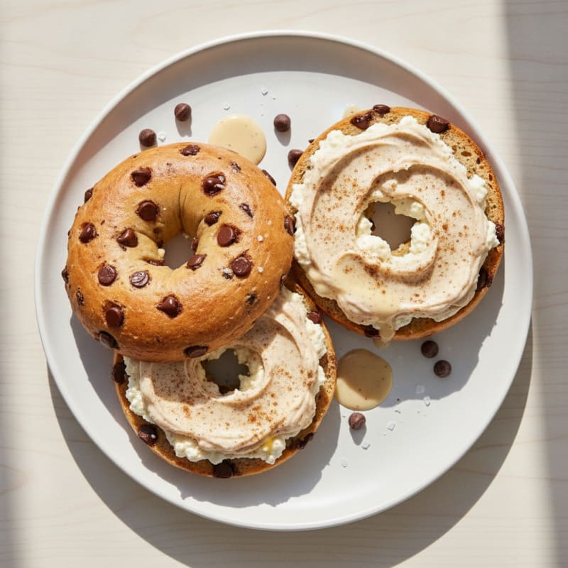 High-Protein Chocolate Chip Bagels