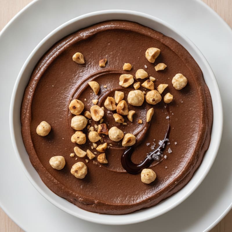 Creamy Chocolate Protein Mousse with Toasted Hazelnuts