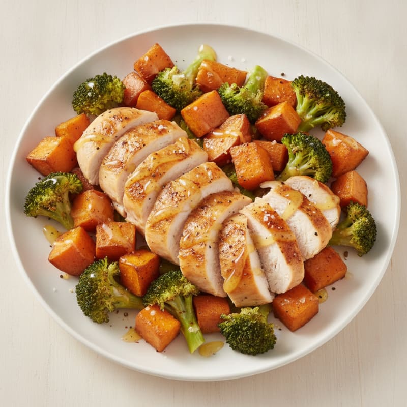 Roasted Sweet Potato with Honey-Lime Glaze