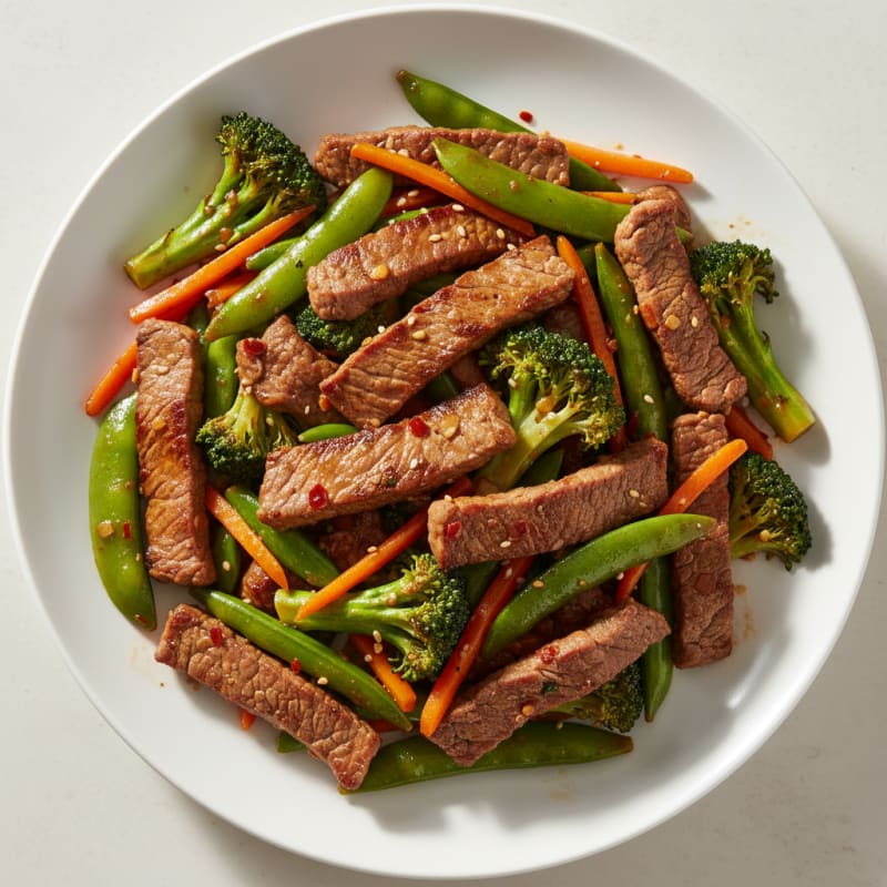 Tender Sesame-Ginger Beef Stir-Fry
