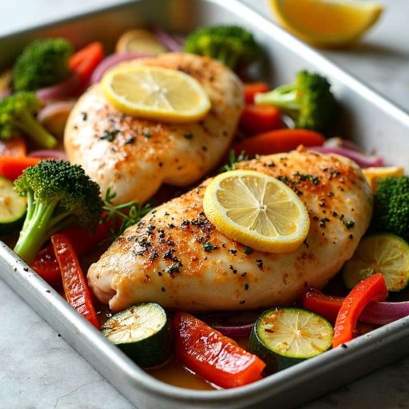 Sheet Pan Lemon-Herb Chicken with Roasted Vegetables