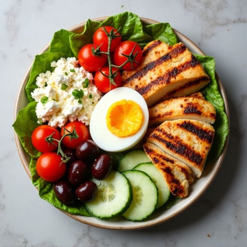 Protein-Rich Mediterranean Snack Board