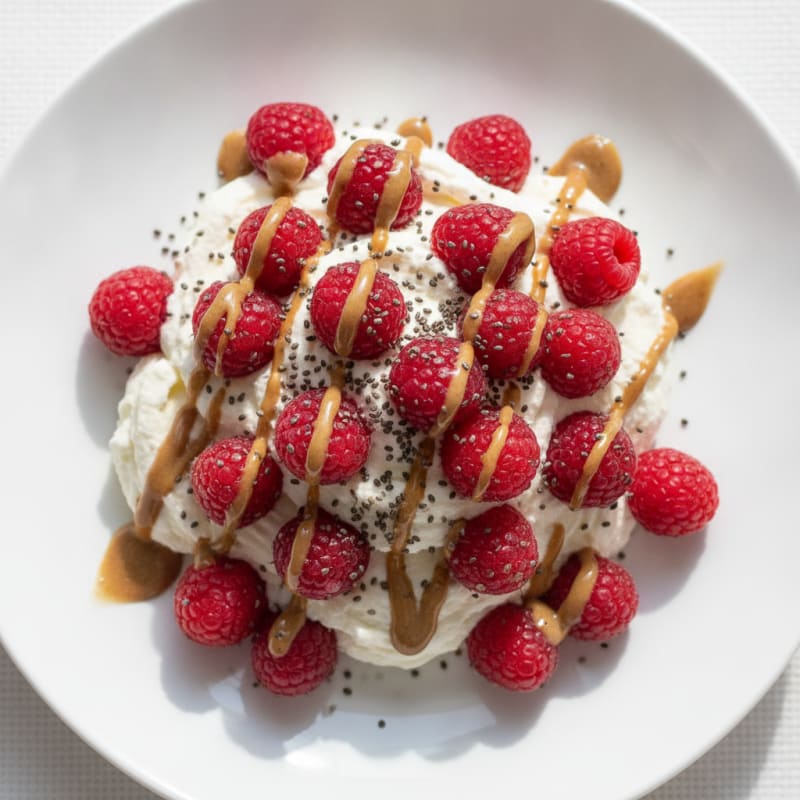Silky Greek Yogurt Protein Mousse with Berries