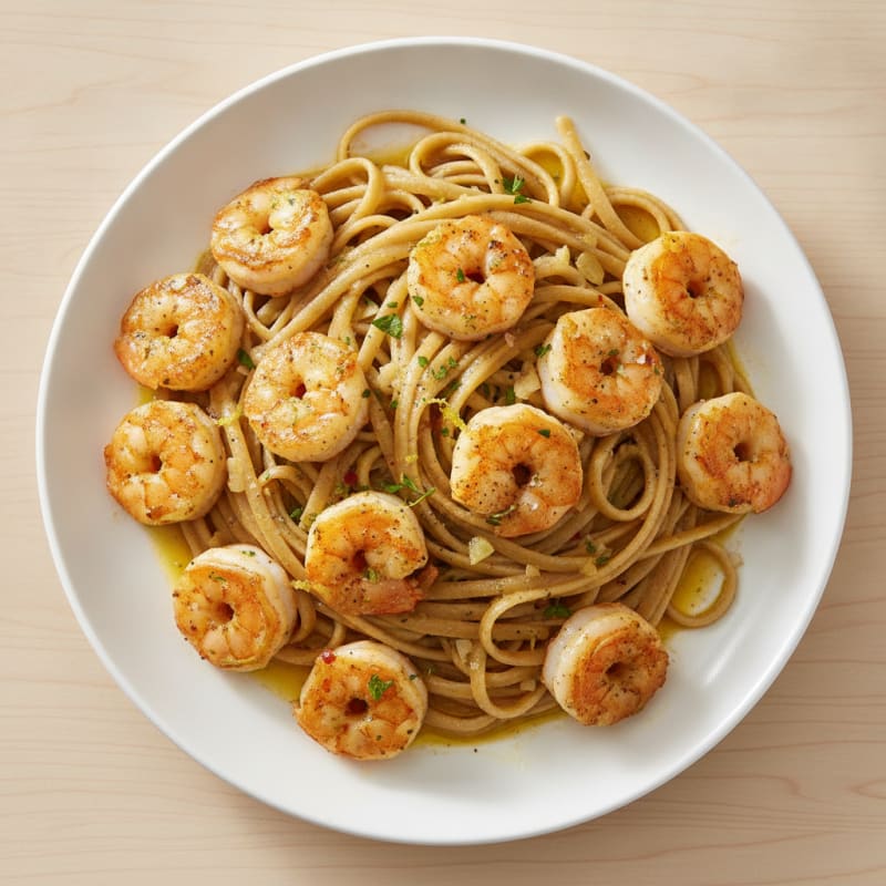 Garlic Butter Shrimp Scampi with Linguine