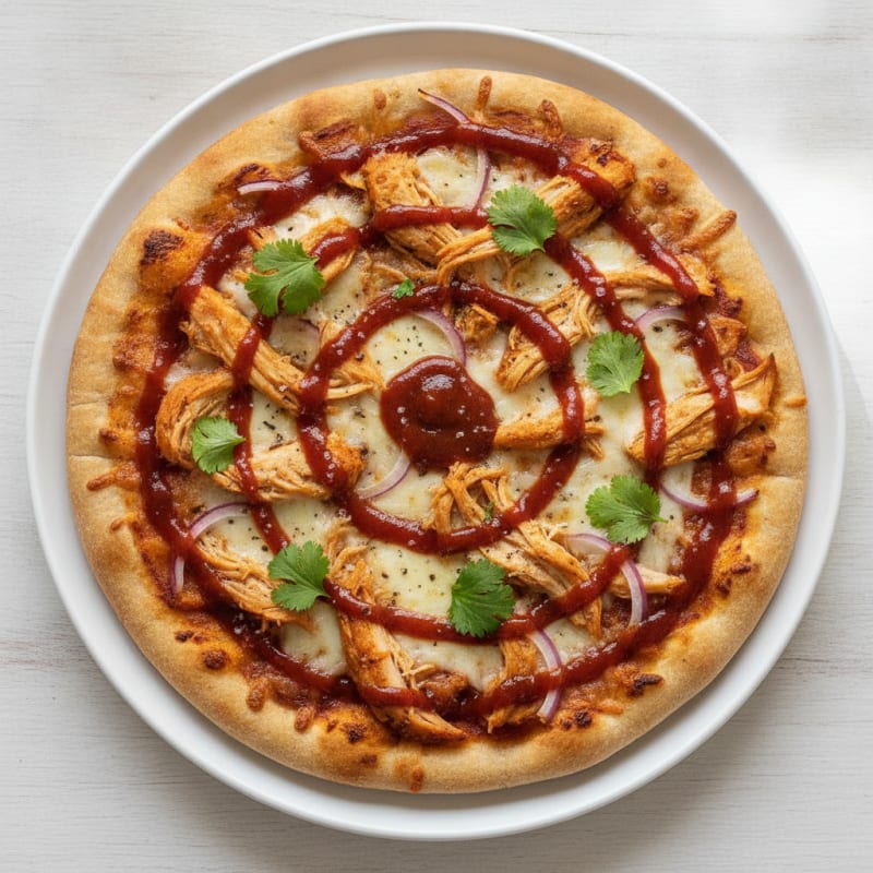 High-Protein BBQ Chicken Pizza