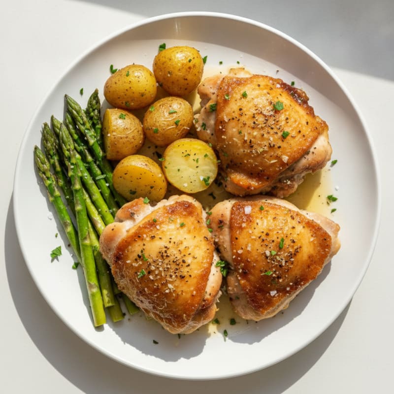 Lemon-Herb Roasted Chicken Thighs