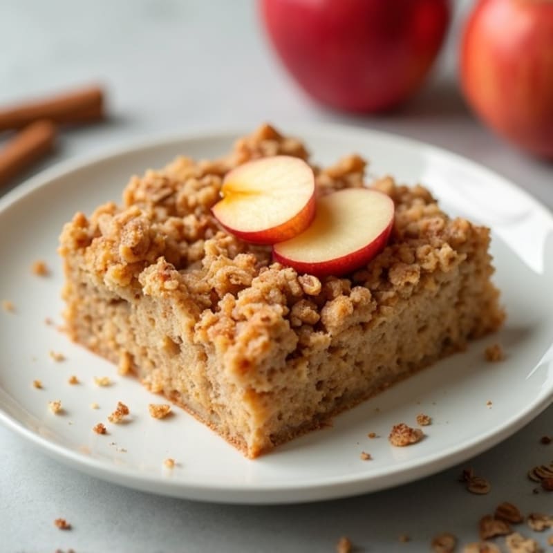 Protein-Packed Apple Cinnamon Baked Oatmeal
