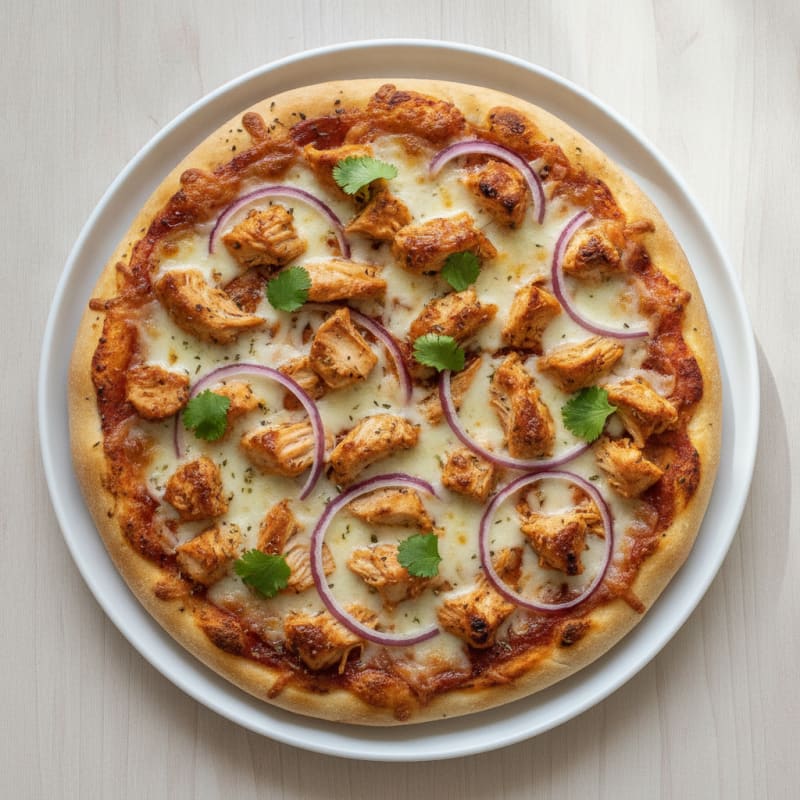 High-Protein BBQ Chicken Pizza