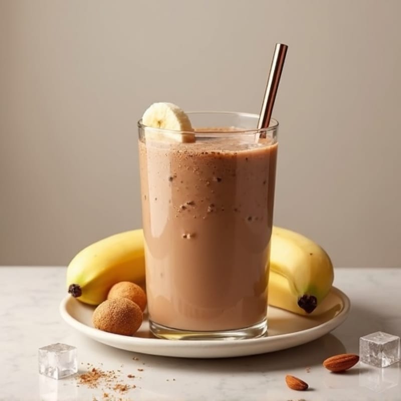 Creamy Peanut Butter Chocolate Protein Smoothie