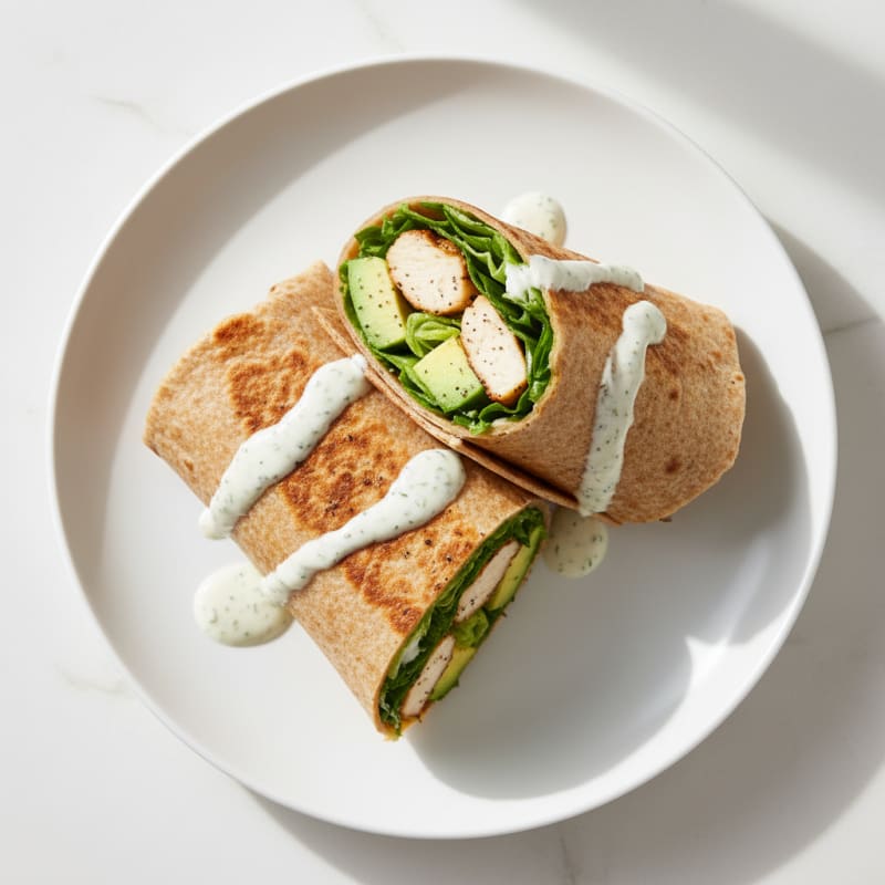 Crispy Chicken and Zesty Ranch Wraps
