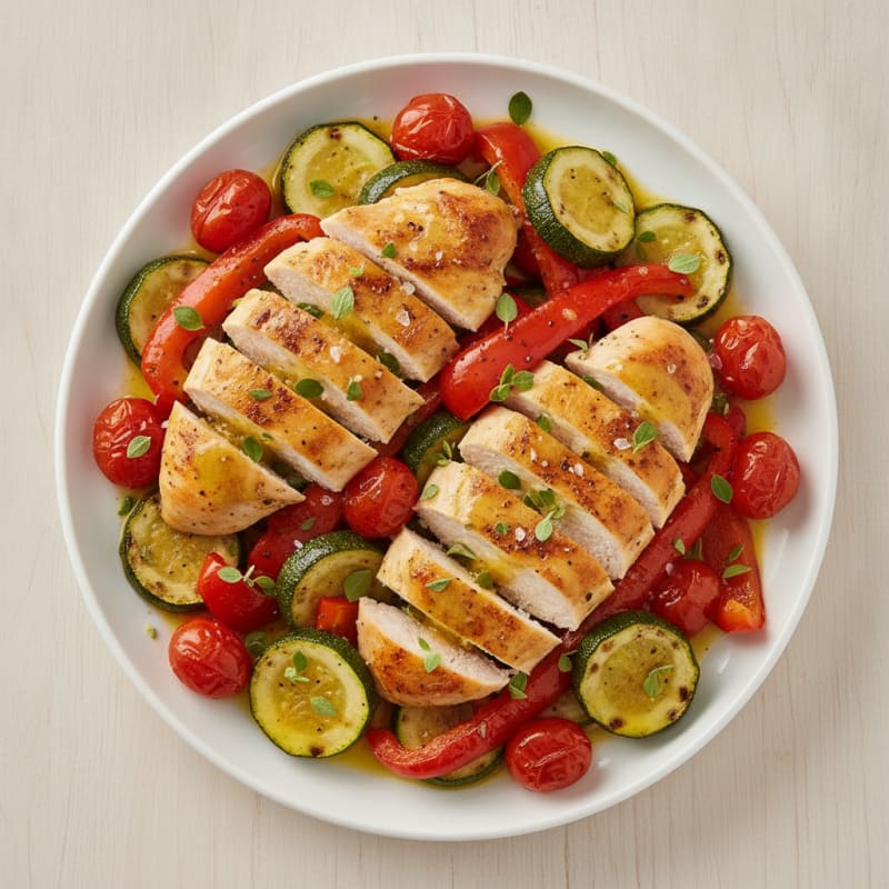 Sheet Pan Lemon Herb Chicken and Veggies